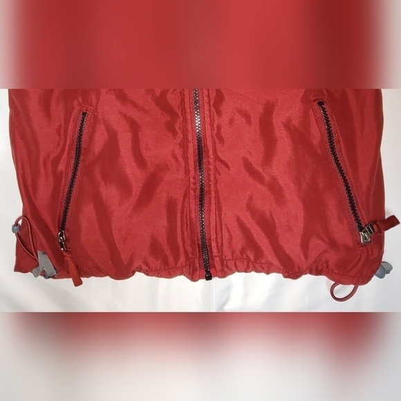 Radius Full Zip Reversible Red and Gray Drawstring Vest Boy's Small - Picture 8 of 12